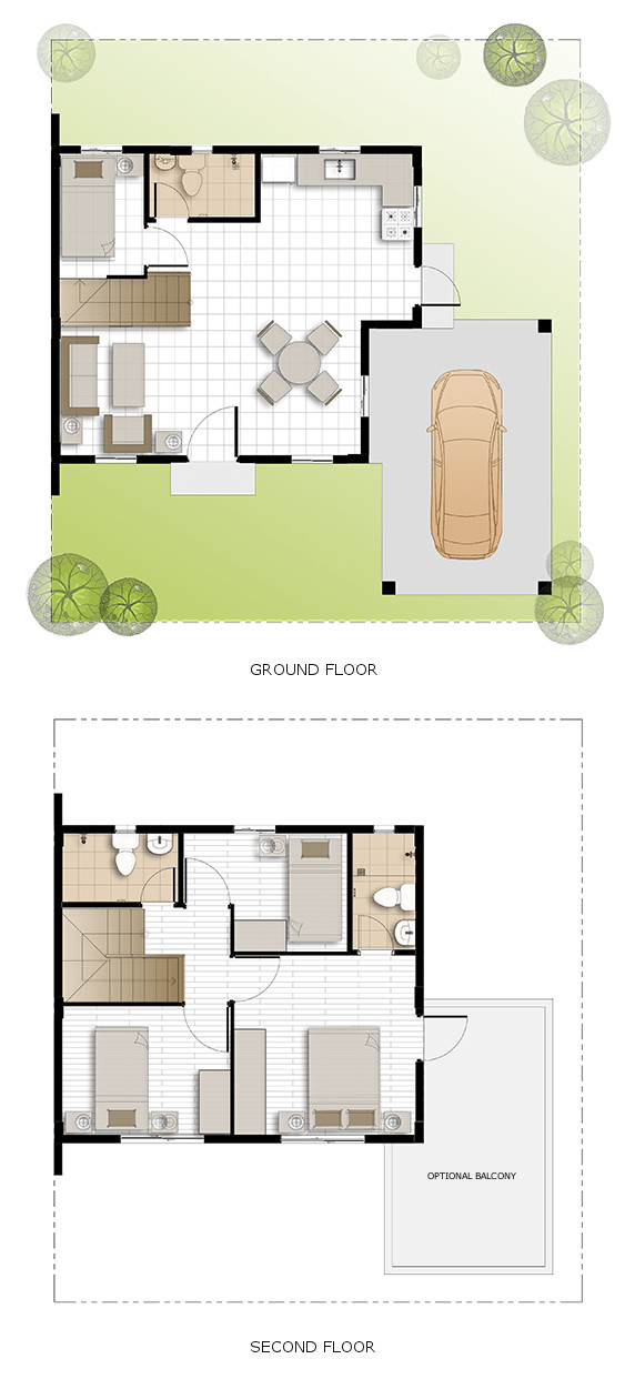 Dani Floor Plan House and Lot in Amadeo