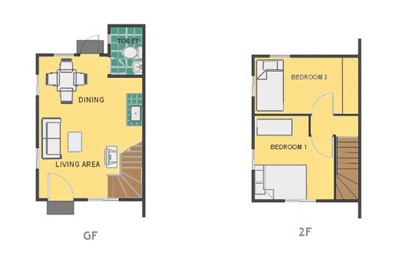 Mikaela Floor Plan House and Lot in Amadeo