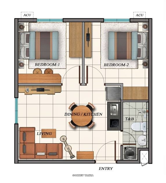 The Sonnet Residences Condo Unit Floor Plan The Sonnet Residences